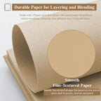 SuFly Toned Tan Sketchbook 9x12 Inches, 60 Sheets - 90lb/150gsm Toned Tan - Image 3