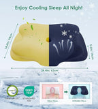 DONAMA Cervical Pillow for Sleeping, Contour Memory Foam Pillow for Neck and - Image 2