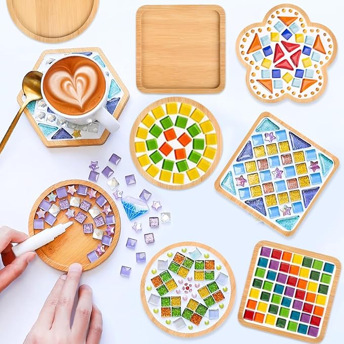 FOCCTS 6 Sets DIY Mosaic Coaster Kit - Image 6