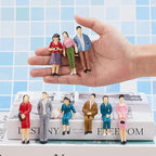 Namalu 140 Pcs 1: 25 Scale Miniature People Figurines Tiny Painted Model Train - Image 6