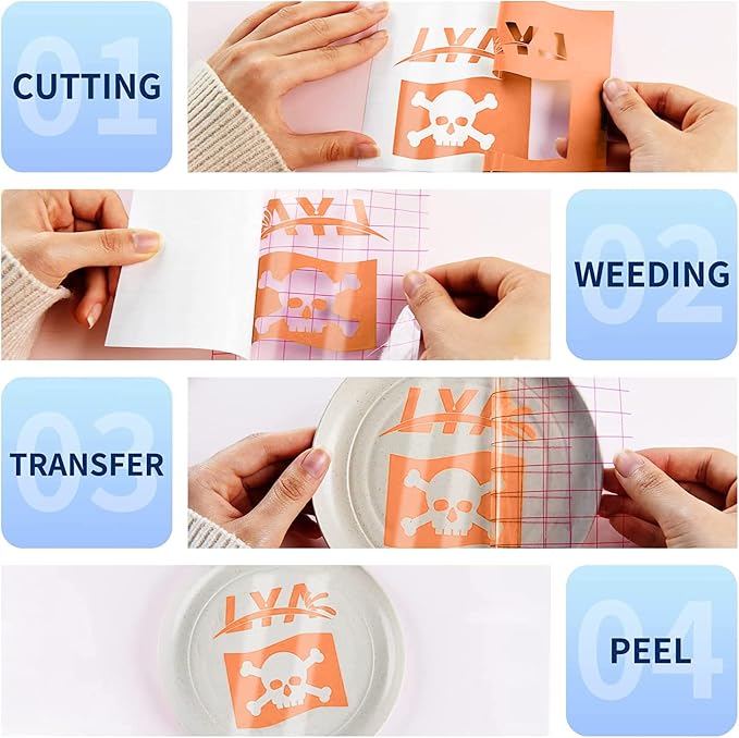 Lya Vinyl Glossy Orange Permanent Vinyl Roll, - Image 4