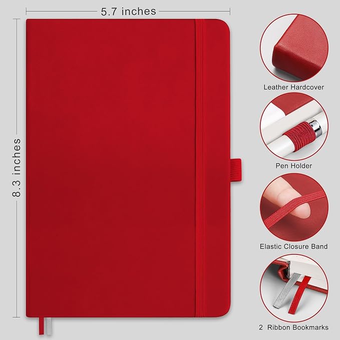 RETTACY Graph Grid Paper Notebook, 192 Pages, A5 Size | 5 Squares per Inch - Image 2