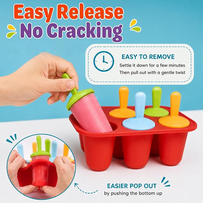 Stuffed Popsicle Mold, 2-in-1 Silicone Ice Pop Maker - Image 5