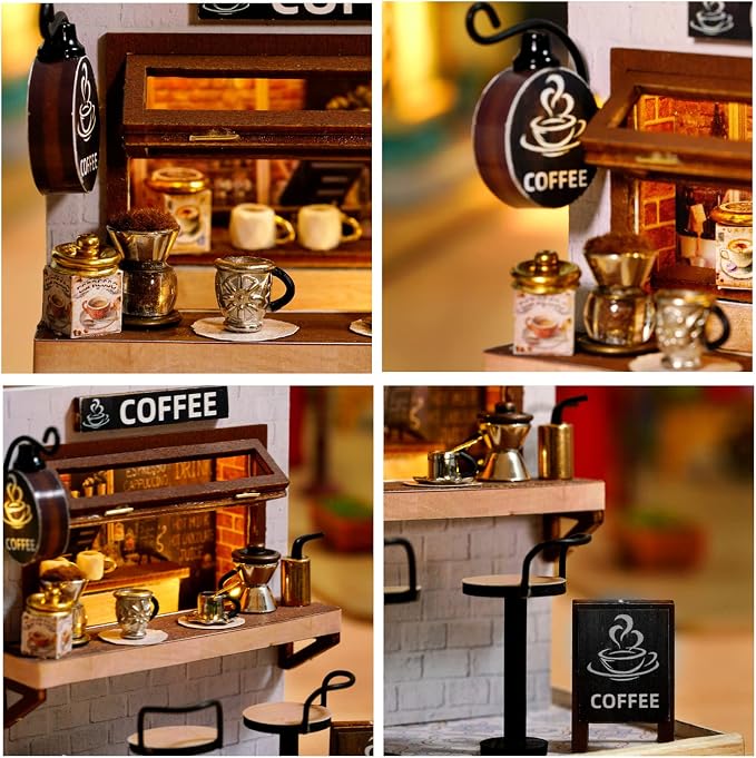 CUTEROOM DIY Doll House Miniature Furniture Wooden House Kit - Image 4