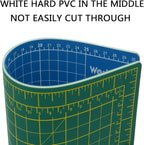 WORKLION Full 9" x 12" Art Self Healing PVC Cutting Mat, Double Sided, Gridded - Image 5