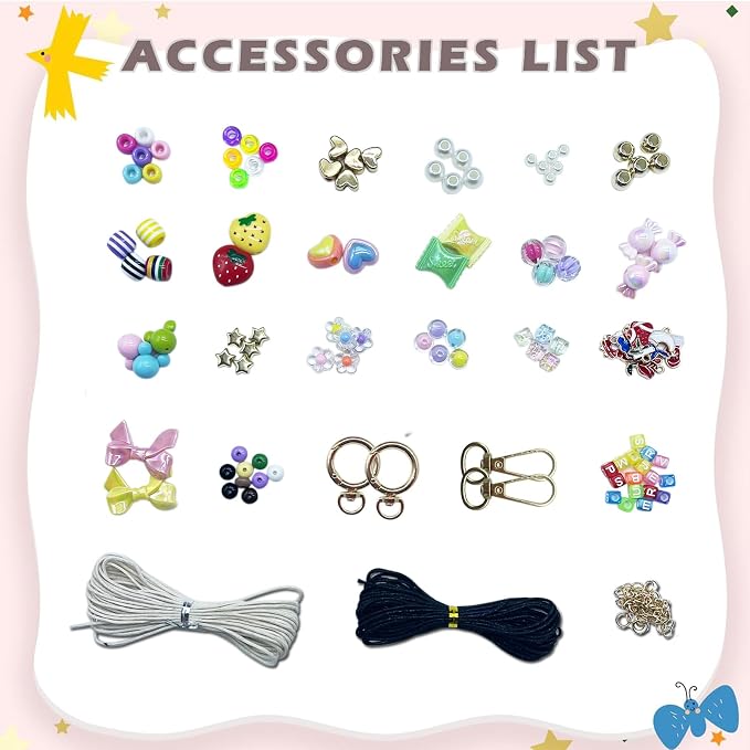 PHODDR 500+ Piece DIY Keychain Making Kit - Image 2