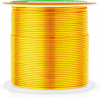 Mandala Crafts 22 Gauge Gold Tone Anodized Aluminum Craft Wire, 100 FT | Colored - Image 2