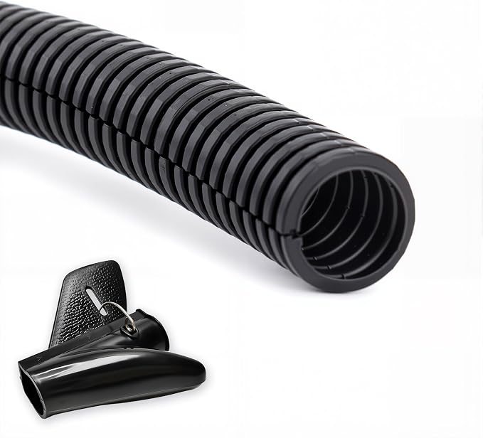 ZhiYo 50FT 3/4” Wire Loom Split Tubing Auto Wire Conduit Flexible Cover | High by ZhiYo