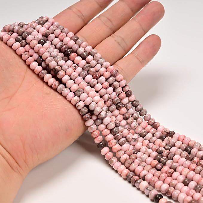ICAI 4x6mm Natural Rondelle Beads – Loose Gemstone Spacers - Image 2