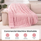 Super Fuzzy Soft Fleece Sherpa Weighted Blanket 15 lbs - Image 6