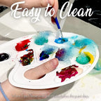 FANDAMEI 20 PCS Oval Paint Tray Palettes, Plastic Paint Tray Palette, Paint - Image 8