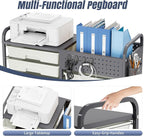 Rolling Storage Cart with Drawers, Storage Organizer Cart with Wheels and - Image 7