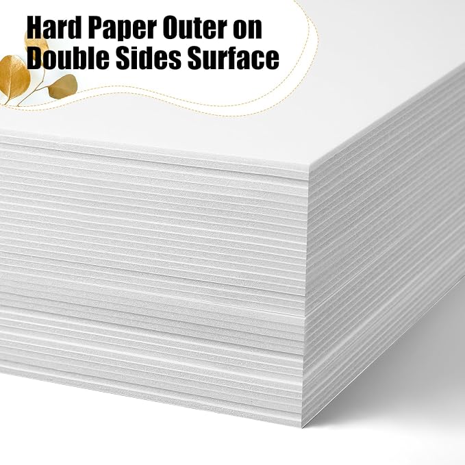 Frienda 100 Pack White Foam Board Foam Poster Boards - Image 4