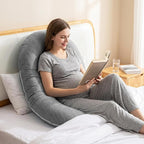 1 MIDDLE ONE Pregnancy Pillow, C Shaped Full Body Pillow - Image 7