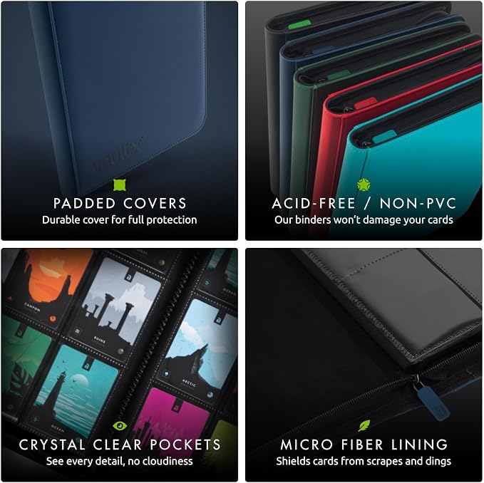 Vault X 12 Pocket Zip Trading Card Binder 480 Cards Exo-Tec | Holds 480 - Image 5