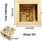 ZDH 9-Piece Wooden Bird Call Set – Handcrafted Bird-Call in Glass Wooden Box - Image 2