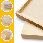 Falling in Art 2 Pack 18x18 Gallery Unfinished Wooden Canvas Panels | Birch - Image 5