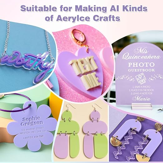 Adrattnay Purple Acrylic Sheets 1/8 Thick, Opaque Acrylic Sheets Acrylic Panel - Image 7