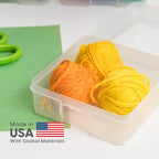 IRIS USA Clear Storage Cases, |Made in USA|, Plastic Bead Organizing Containers - Image 4