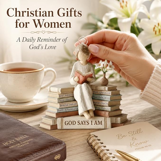 Christian Gifts for Women, God Says I Am Bible Verse Ornament, Religious - Image 2