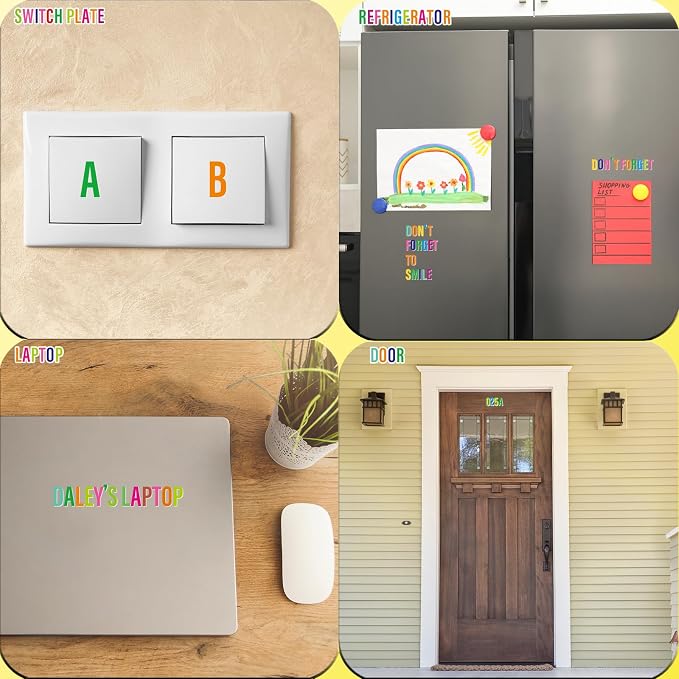 Letter Stickers, Mailbox Numbers, 1.5 Inch Waterproof Vinyl Alphabet | 1 1/2 - Image 5