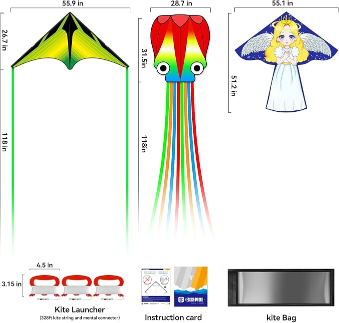 Kites for Kids & Adults, Large Kite for Beginners, Kites for Kids Ages 4-8 - Image 6