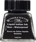 Winsor & Newton Drawing Ink, 14ml Bottle, Liquid Indian Ink by WinsorNewton
