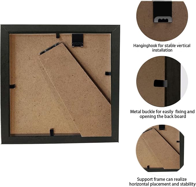 5x5 Small Shadow Box Frame Display Case, Display Case Box - Image 3
