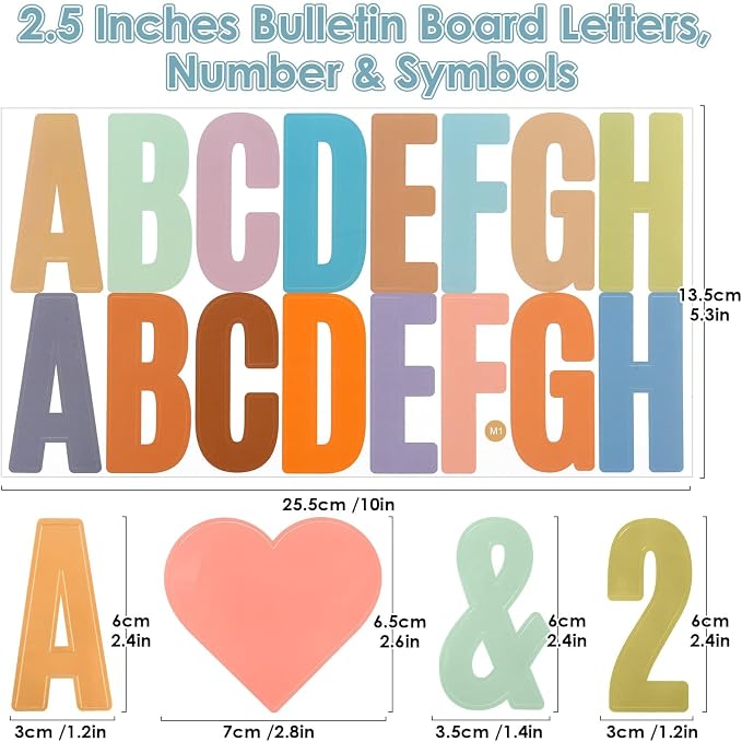 600 Pcs 36 Sheets Large Letter Stickers 2.5 Inch Self-Adhesive Letter Set - Image 5