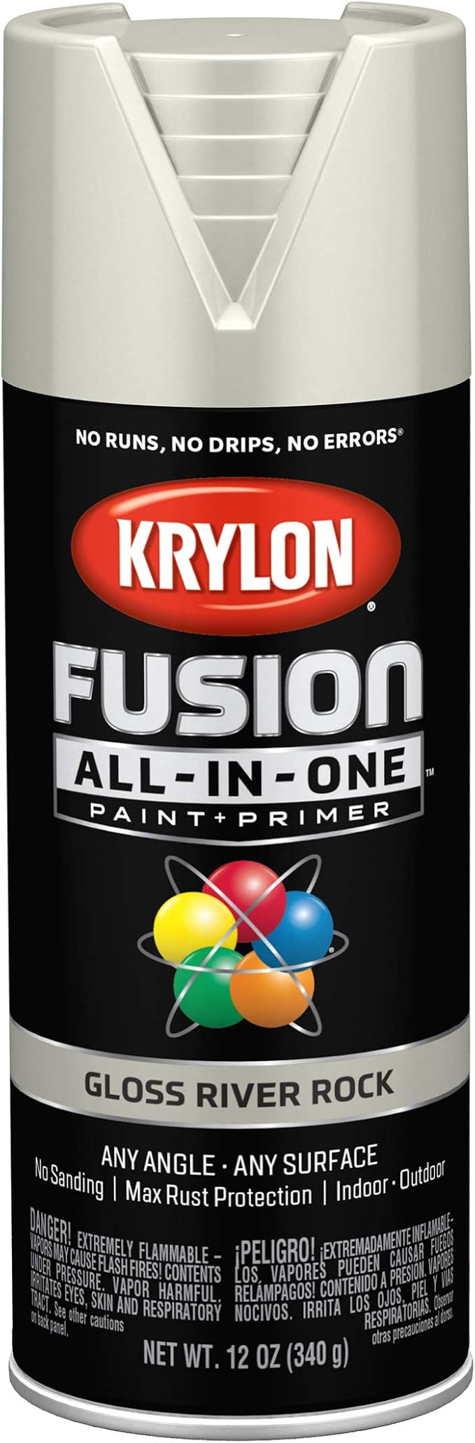 Krylon Fusion All-In-One Gloss Spray Paint & Primer, River Rock by Krylon%C2%AE