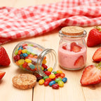 3.4 oz Small Glass Jar with Cork Lids, Pudding Yogurt Jar - Image 4