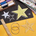 NBEADS 6Pcs Acrylic Quilting Templates Set - Image 4