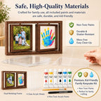 Family Handprint Frame Kit, Dual Rotating Photo & Handprint Display, DIY - Image 4