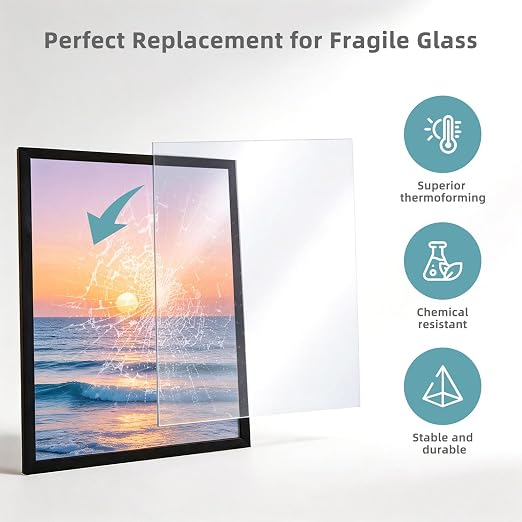 4 Pack Clear Cast Acrylic Sheets 12×16 Inch, 1/8" Thick Plexiglass Boards - Image 5