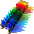 LITMIND 12 Sheets Transparent Texture Stained Glass Variety Pack, 6 x 4 Inch - Image 2