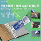 Book Glue, 15ML x 2 Book Adhesive, Flexible Paper Glue - Image 3