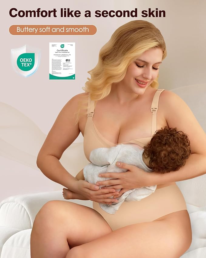 As Fairy Nursing Bras for Breastfeeding Mesh Lace Seamless Maternity Bra Pregnancy Sleep Wireless Pumping Bralette