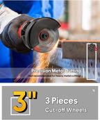 SHALL 3 Inch High-Speed Cut Off Tool, 3.5 Amp Metal Cutter Tool - Image 6