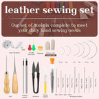 MORFEN Leather Sewing Kit Upholstery Repair Kit Leather Stitching Kit - Image 2