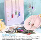 ROADPLUM 40Pcs Healing Crystal Pendants, Glow in the Dark Gemstone Charm - Image 5
