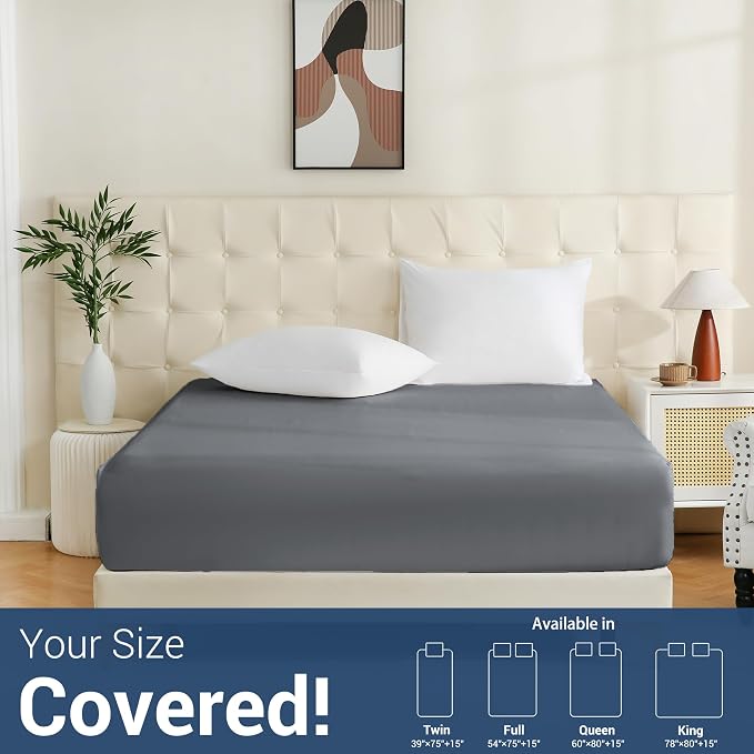 Bulk Twin Fitted Sheet Only Deep Pocket 6 Pack, Quick Sort Bottom Bed Sheets - Image 7