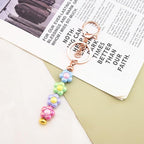 beadable keychains Bulk 8pcs Blank Keychain Making Kit Keychains Accessories - Image 6
