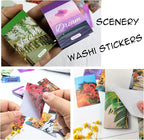 PRSTINCOL 6 Sets 300 Pcs Washi Stickers Set Assorted Colors Aesthetic Sticker - Image 4