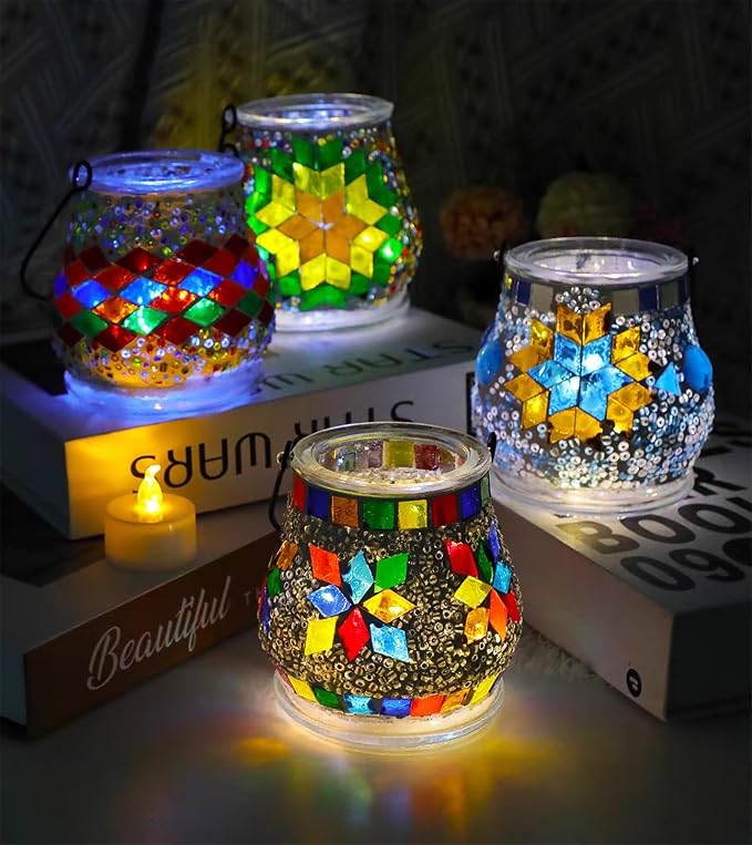520pcs/100g Diamond Mosaic Tiles, High Transparency Stained Glass Mosaic Tiles - Image 4