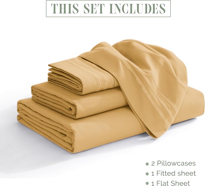 Elegant Comfort Luxurious 1500 Premium Hotel Quality Microfiber Three Line - Image 3