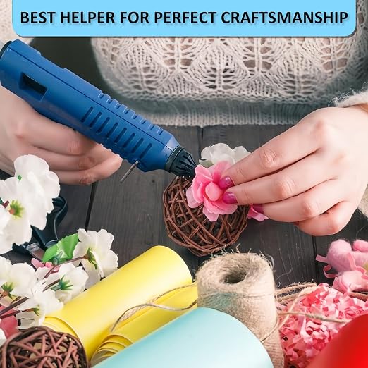 Phinus 48 Pack Mini Hot Glue Sticks, EVA Clear Glue Gun Sticks, Hot Glue Gun - Image 6