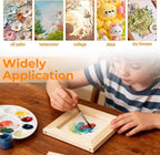 FSWCCK 5 Pack 4 x 4 inch Wood Panel Boards, Unfinished Wood Canvas Panels - Image 5