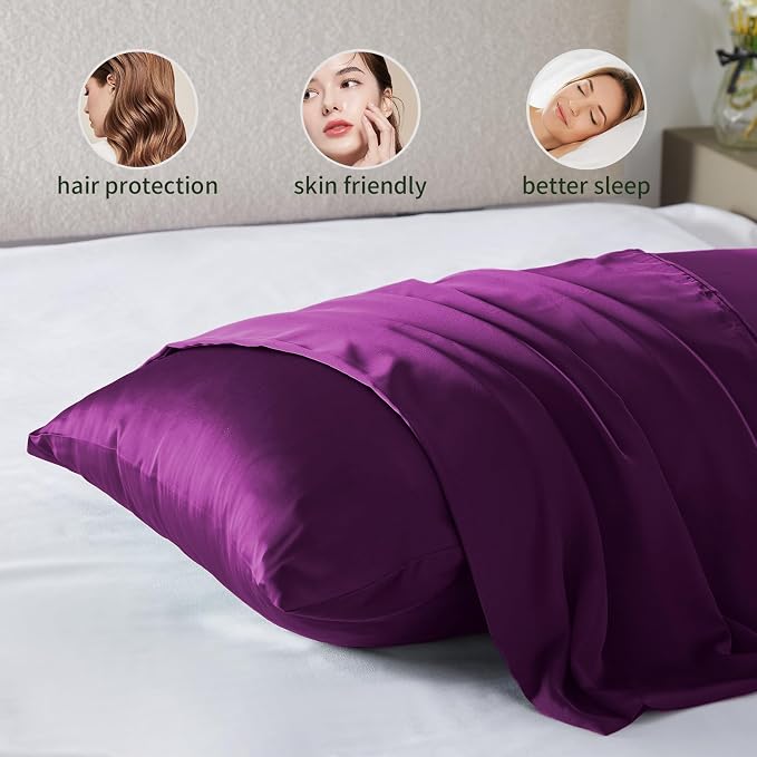 Silk Pillowcase for Hair and Skin Mulberry Silk Pillow Cases Soft Breathable - Image 5