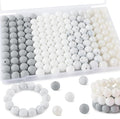 160Pcs Silicone Beads 12mm Mix Color, Bulk Silicone Beads 12mm by Kovict