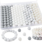 160Pcs Silicone Beads 12mm Mix Color, Bulk Silicone Beads 12mm by Kovict